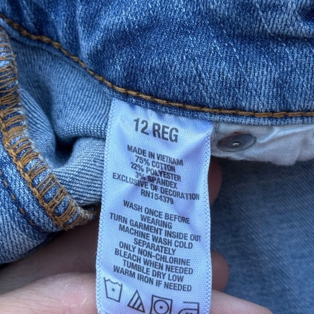 Aeropostale Aero High Rise Distressed‎ Skinny Jeans Blue Women 12R - Picture 8 of 11